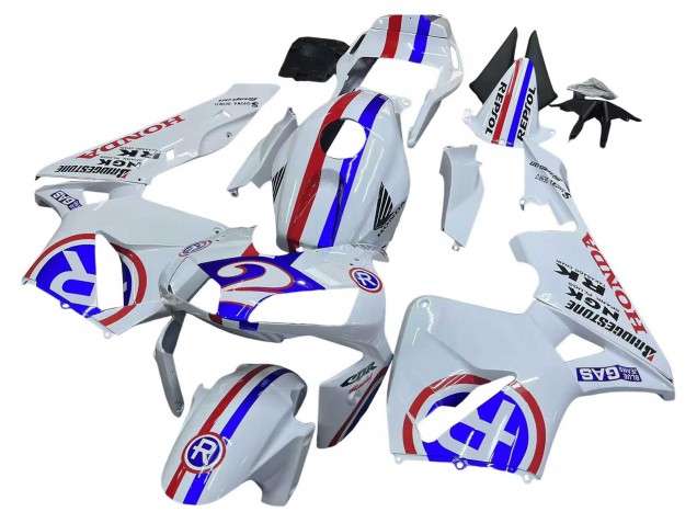 2003-2004 White Red Blue Honda CBR600RR Motorcycle Fairings Canada