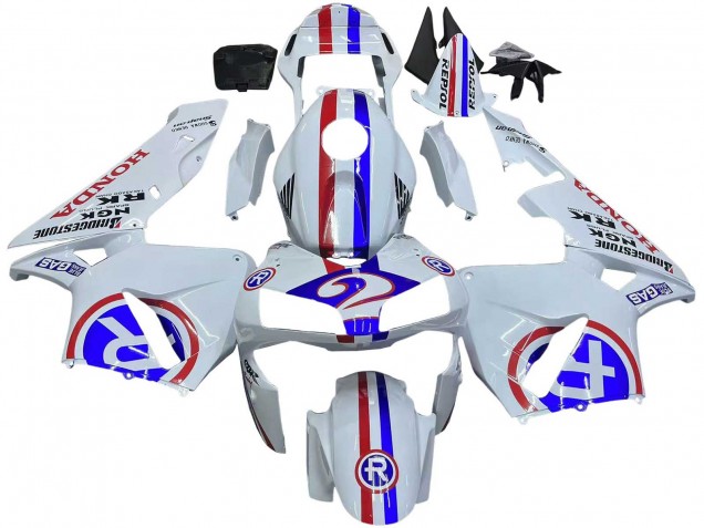 2003-2004 White Red Blue Honda CBR600RR Motorcycle Fairings Canada