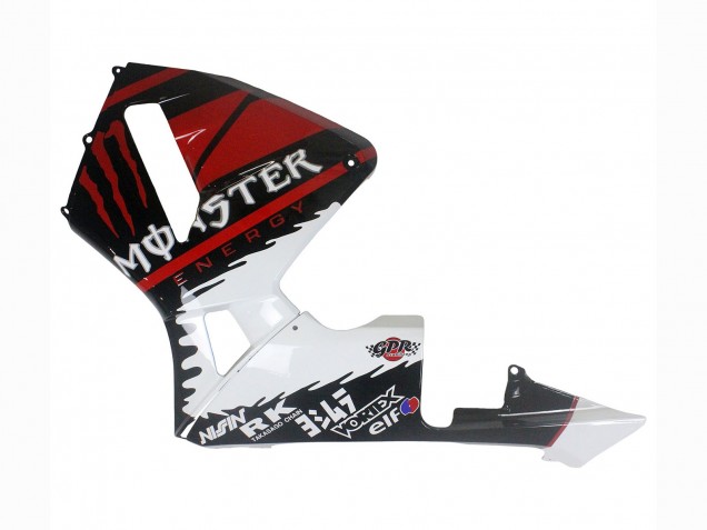 2003-2004 White Red Glossy Black Monster Honda CBR600RR Motorcycle Fairings Canada