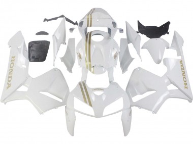2005-2006 White Gold Honda CBR600RR Motorcycle Fairings Canada