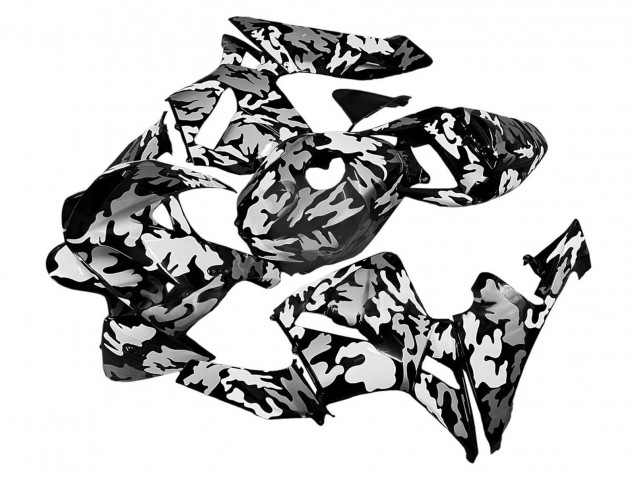 2005-2006 Black White Grey Camouflage Honda CBR600RR Motorcycle Fairings Canada