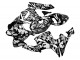 2005-2006 Black White Grey Camouflage Honda CBR600RR Motorcycle Fairings Canada