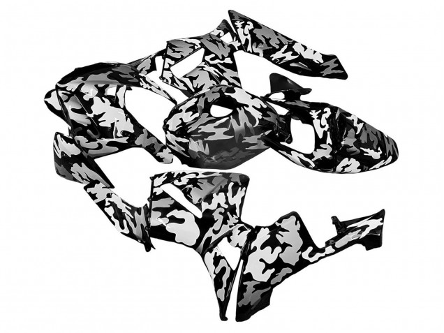 2005-2006 Black White Grey Camouflage Honda CBR600RR Motorcycle Fairings Canada