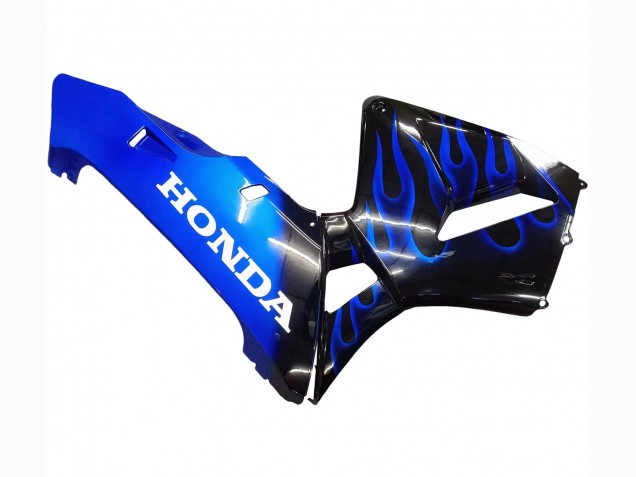 2005-2006 Glossy Black Blue Flame Honda CBR600RR Motorcycle Fairing Canada
