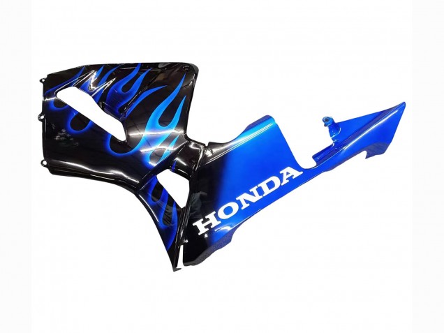 2005-2006 Glossy Black Blue Flame Honda CBR600RR Motorcycle Fairing Canada