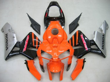 2005-2006 Orange Black Silver Honda CBR600RR Motorcycle Fairings Canada