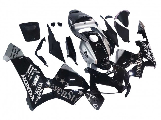 2005-2006 Black Silver SevenStars Honda CBR600RR Motorcycle Fairings Canada