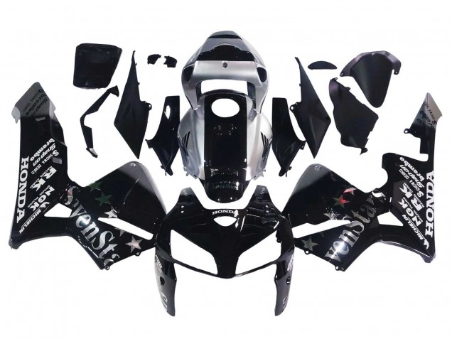 2005-2006 Black Silver SevenStars Honda CBR600RR Motorcycle Fairings Canada