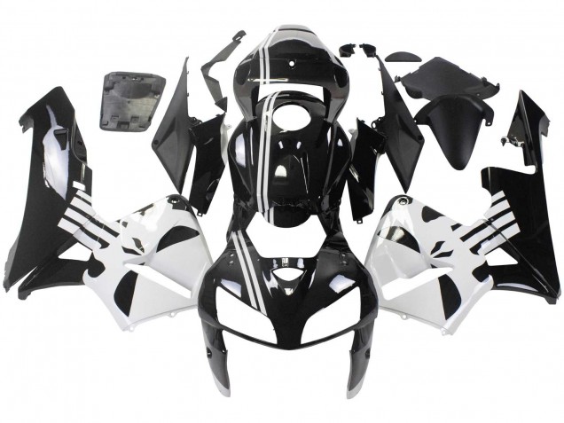 2005-2006 Black White Honda CBR600RR Motorcycle Fairing Canada