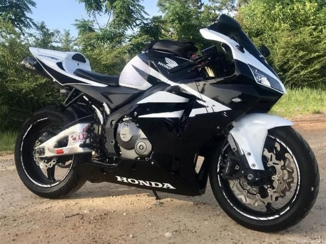 2005-2006 Black White Honda CBR600RR Motorcycle Fairings Canada