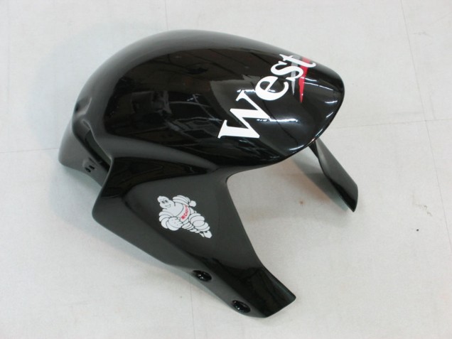 2005-2006 Glossy Black White West Honda CBR600RR Motorcycle Fairings Canada