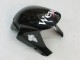 2005-2006 Glossy Black White West Honda CBR600RR Motorcycle Fairings Canada