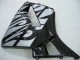 2005-2006 Glossy Black Grey Flame Honda CBR600RR Motorcycle Fairings Canada