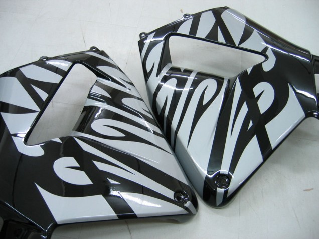 2005-2006 Glossy Black Grey Flame Honda CBR600RR Motorcycle Fairings Canada