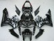 2005-2006 Glossy Black Grey Flame Honda CBR600RR Motorcycle Fairings Canada