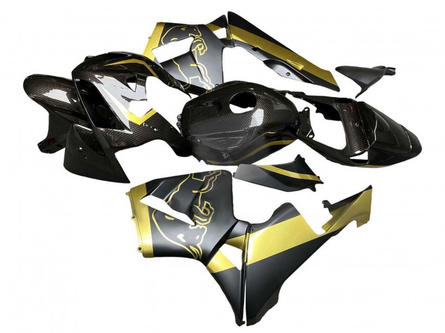 2005-2006 Black Gold Carbon Fiber Honda CBR600RR Motorcycle Fairings Canada