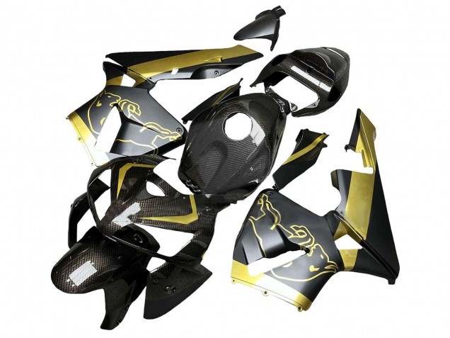 2005-2006 Black Gold Carbon Fiber Honda CBR600RR Motorcycle Fairings Canada