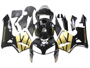 2005-2006 Black Gold Honda CBR600RR Motorcycle Fairing Canada