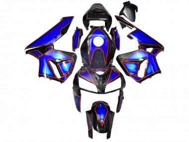 2005-2006 Blue Black with Red Line Honda CBR600RR Motorcycle Fairings Canada