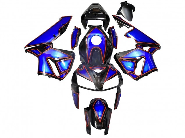 2005-2006 Blue Black with Red Line Honda CBR600RR Motorcycle Fairings Canada
