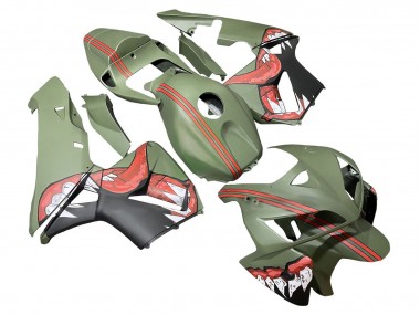 2005-2006 Green Red Shark Honda CBR600RR Motorcycle Fairings Canada