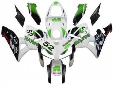 2005-2006 Green White Black hannspree 52 Honda CBR600RR Motorcycle Fairings Canada