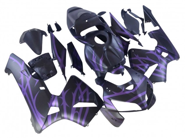 2005-2006 Matte Black Purple Honda CBR600RR Motorcycle Fairings Canada