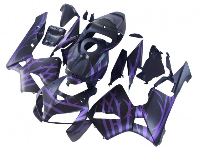 2005-2006 Matte Black Purple Honda CBR600RR Motorcycle Fairings Canada