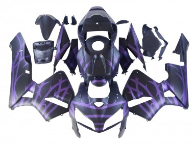 2005-2006 Matte Black Purple Honda CBR600RR Motorcycle Fairings Canada