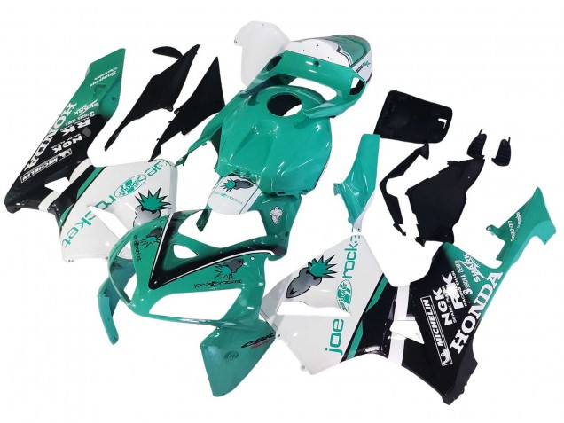 2005-2006 Light Green White Glossy Black JoeRocket Honda CBR600RR Motorcycle Fairings Canada