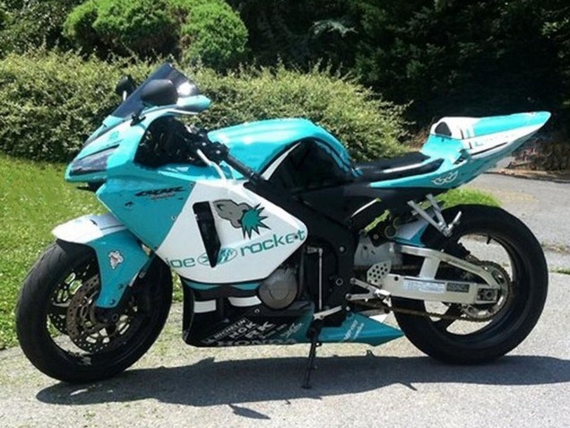 2005-2006 Light Green White Glossy Black JoeRocket Honda CBR600RR Motorcycle Fairings Canada