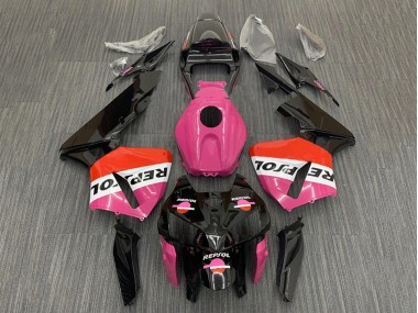 2005-2006 Pink Red Black Repsol Honda CBR600RR Motorcycle Fairings Canada
