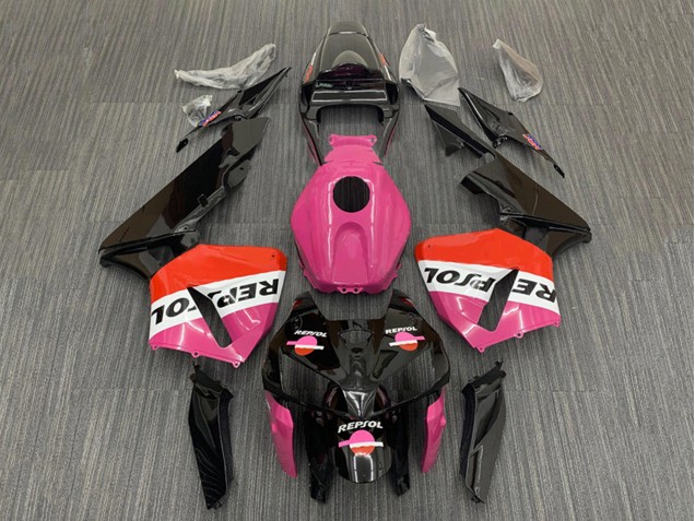 2005-2006 Pink Red Black Repsol Honda CBR600RR Motorcycle Fairings Canada