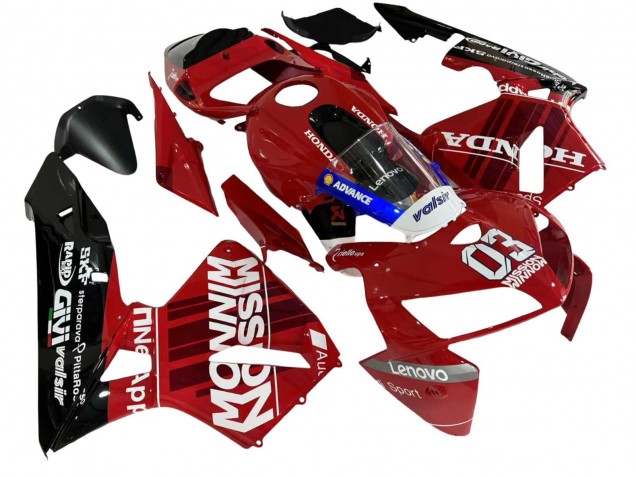 2005-2006 Red Black Valsir 03 Honda CBR600RR Motorcycle Fairings Canada
