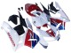 2005-2006 White Red Blue HRC Honda CBR600RR Motorcycle Fairing Canada