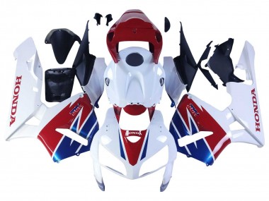 2005-2006 White Red Blue HRC Honda CBR600RR Motorcycle Fairing Canada