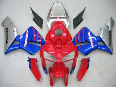 2005-2006 Red Blue Silver Honda CBR600RR Motorcycle Fairings Canada