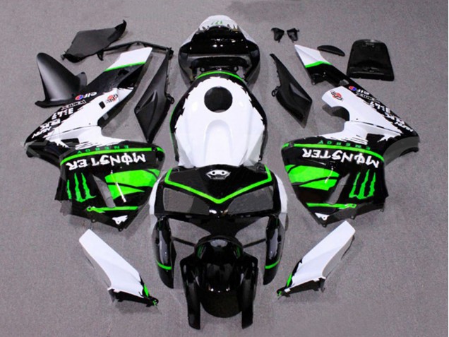 2005-2006 White Black Green Monster Honda CBR600RR Motorcycle Fairings Canada