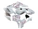 2005-2006 White with Cherry Blossom Honda CBR600RR Motorcycle Fairings Canada