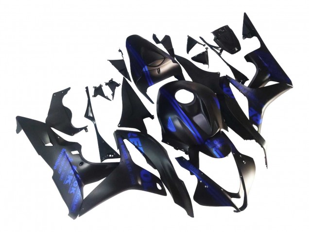 2007-2008 Matte Black Blue Repsol Honda CBR600RR Motorcycle Fairings Canada