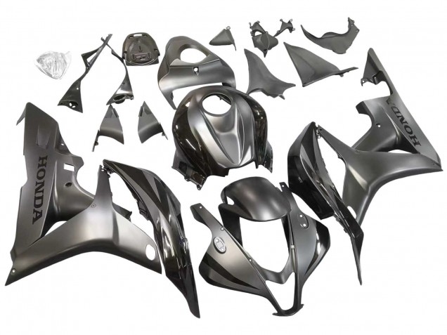 2007-2008 Silver Glossy Black Honda CBR600RR Motorcycle Fairing Canada