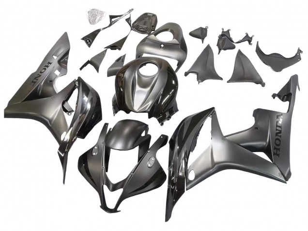 2007-2008 Silver Glossy Black Honda CBR600RR Motorcycle Fairing Canada