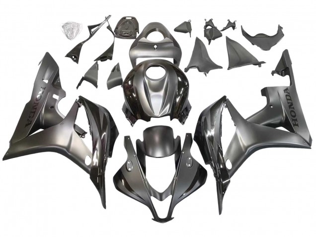 2007-2008 Silver Glossy Black Honda CBR600RR Motorcycle Fairing Canada