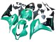 2007-2008 Green Glossy Black Honda CBR600RR Bike Fairings Canada