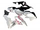 2007-2008 White Cherry Blossom Glossy Black Split Honda CBR600RR Motorcycle Fairings Canada