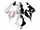 2007-2008 White Cherry Blossom Glossy Black Split Honda CBR600RR Motorcycle Fairings Canada