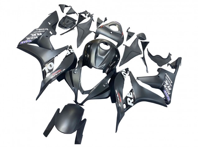 2007-2008 Matte Black White Repsol Honda CBR600RR Motorcycle Fairing Canada