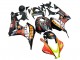 2007-2008 Matte Black Orange Red Rossi Repsol 46 Honda CBR600RR Motorcycle Fairings Canada