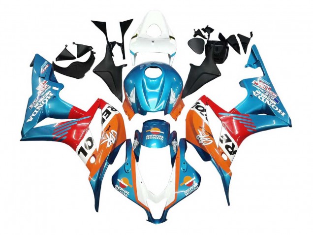 2007-2008 Orange White Red Blue Repsol Honda CBR600RR Motorcycle Fairings Canada