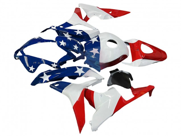 2007-2008 White Blue Red Star Honda CBR600RR Motorcycle Fairings Canada